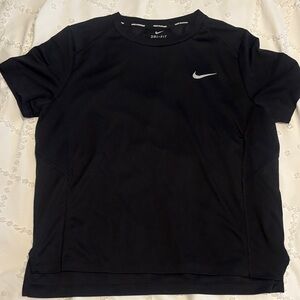 Nike Black Performance Tee with White Swoosh